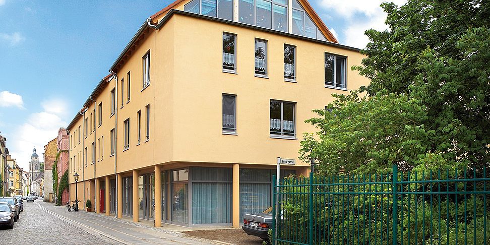 Das Pflegeheim Wittenberg in der Frontalansicht