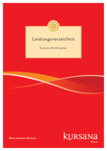 Kursana Villa Königstein Leistungsverzeichnis