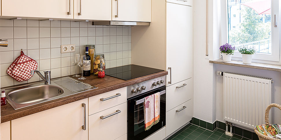 Ihre Küche Ihres Appartements im betreuten Wohnen Prien