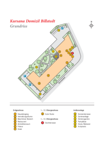 Lageplan Kursana Domizil Hamburg-Billstedt