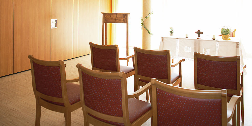 Der stille Andachtsraum im Altenheim Friesenheim