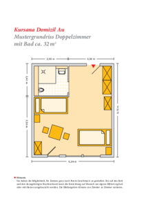 Grundrissbeispiel Doppelzimmer