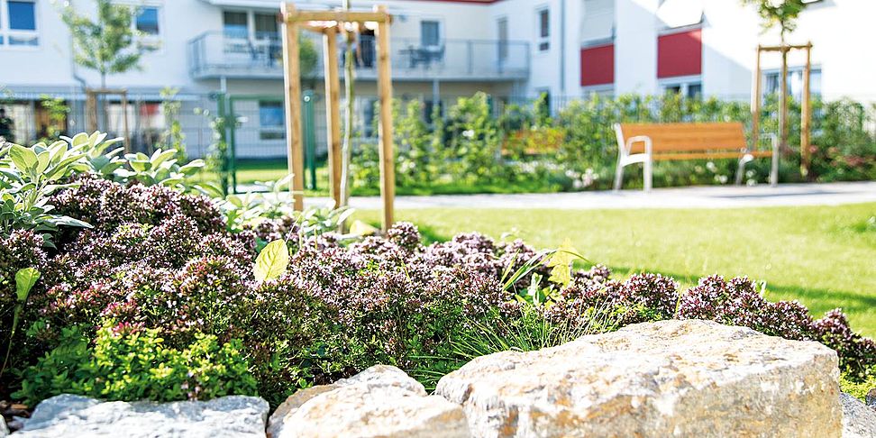 Der wunderschöne Garten des Pflegeheims Otzberg