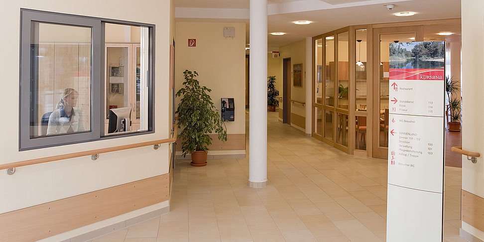 Das schöne Foyer im Pflegeheim Hamburg-Billstedt