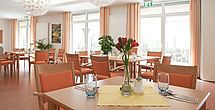 Das einladende und stilvolle Restaurant im Pflegeheim Dreieich
