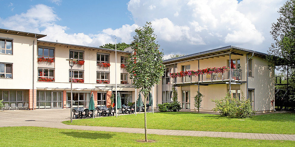 Das Pflegeheim Stralendorf in der Frontalansicht