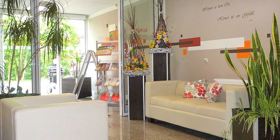 Das schöne Foyer im Pflegeheim Reichenbach