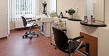 Im Pflegeheim Schneeberg befindet sich ein Friseursalon.