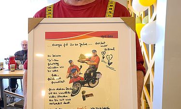 Michael Klute freute sich über viele Glückwünsche zum Geburtstag. 