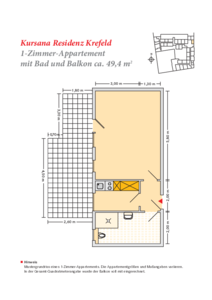 1 Zimmer (49,4 qm)