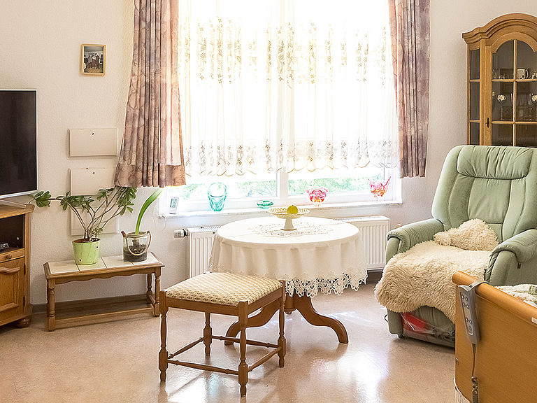 Ein Zimmer im Pflegeheim Berlin Landsberger Tor
