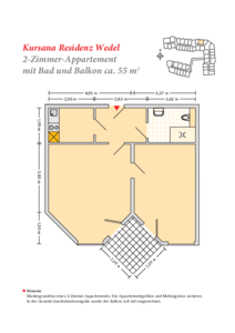 2 Zimmer (55 qm)