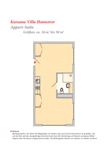 Appart-Suite ca. 36-50 qm