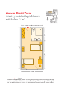 Grundrissbeispiel Doppelzimmer