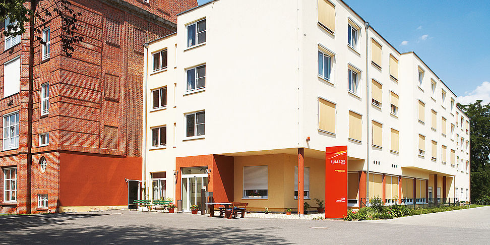 Pflegeheim Das Pflegeheim Guben in der Frontalansicht