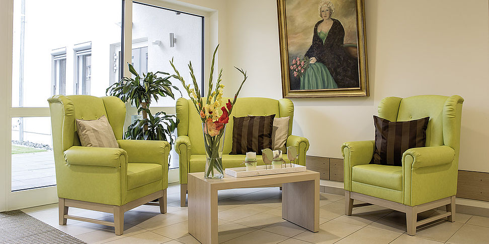 Das schöne Foyer im Pflegeheim Mücke